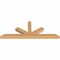 Ekena Millwork Saratoga Smooth Timber Gable Bracket, Western Red Cedar, 60"W x 22"H x 3 1/2"D x 3 1/2"F, 9/12 Pitch GBW060X22X0404SAR00SWR - alternate 3